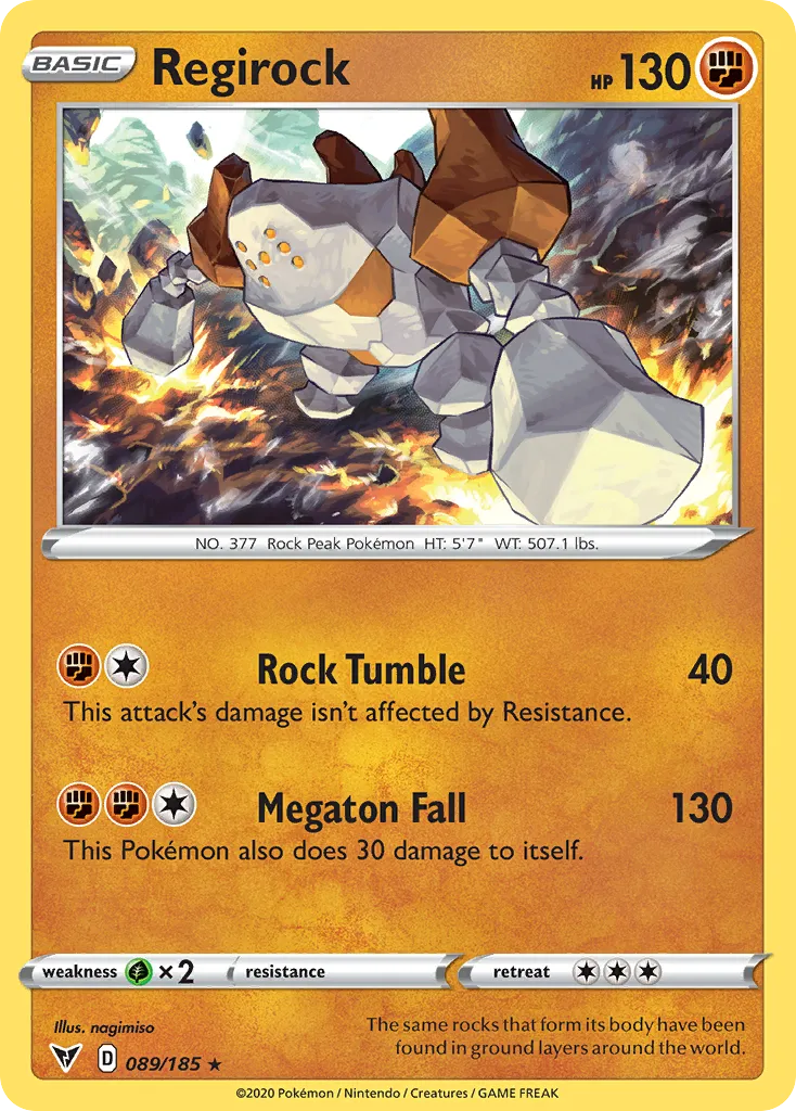 Regirock #89, Vivid Voltage