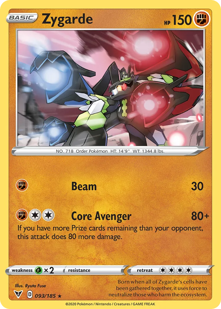 Zygarde #93, Vivid Voltage Reverse Foil