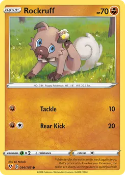 Rockruff #94, Reverse Foil