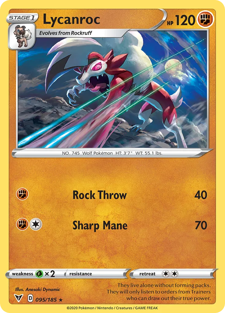 Lycanroc #95, Vivid Voltage