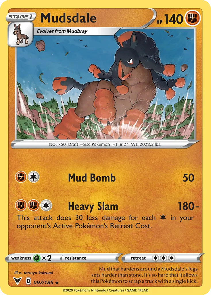 Mudsdale #97, Vivid Voltage Reverse Foil