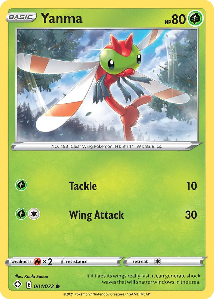 Yanma #1, Shining Fates Reverse Foil