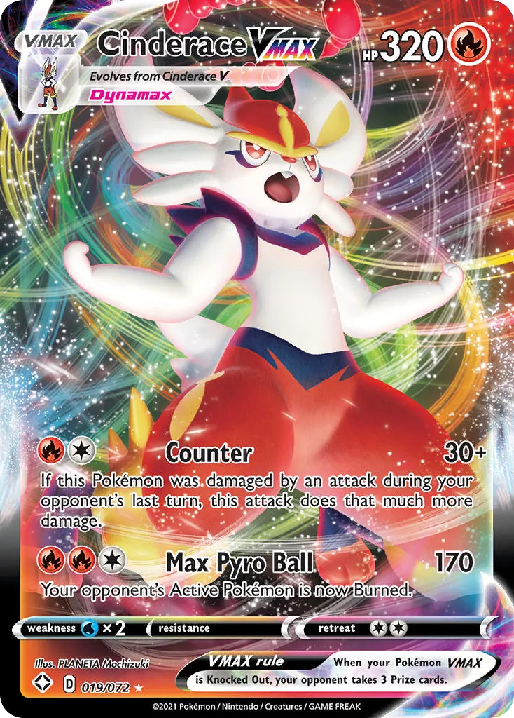 Cinderace VMAX #19, Shining Fates