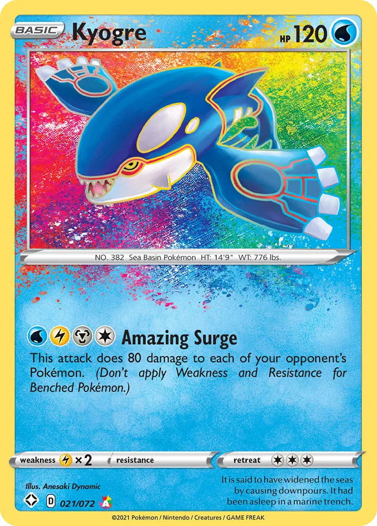 Kyogre #21, Shining Fates