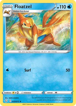 Floatzel #23, Shining Fates