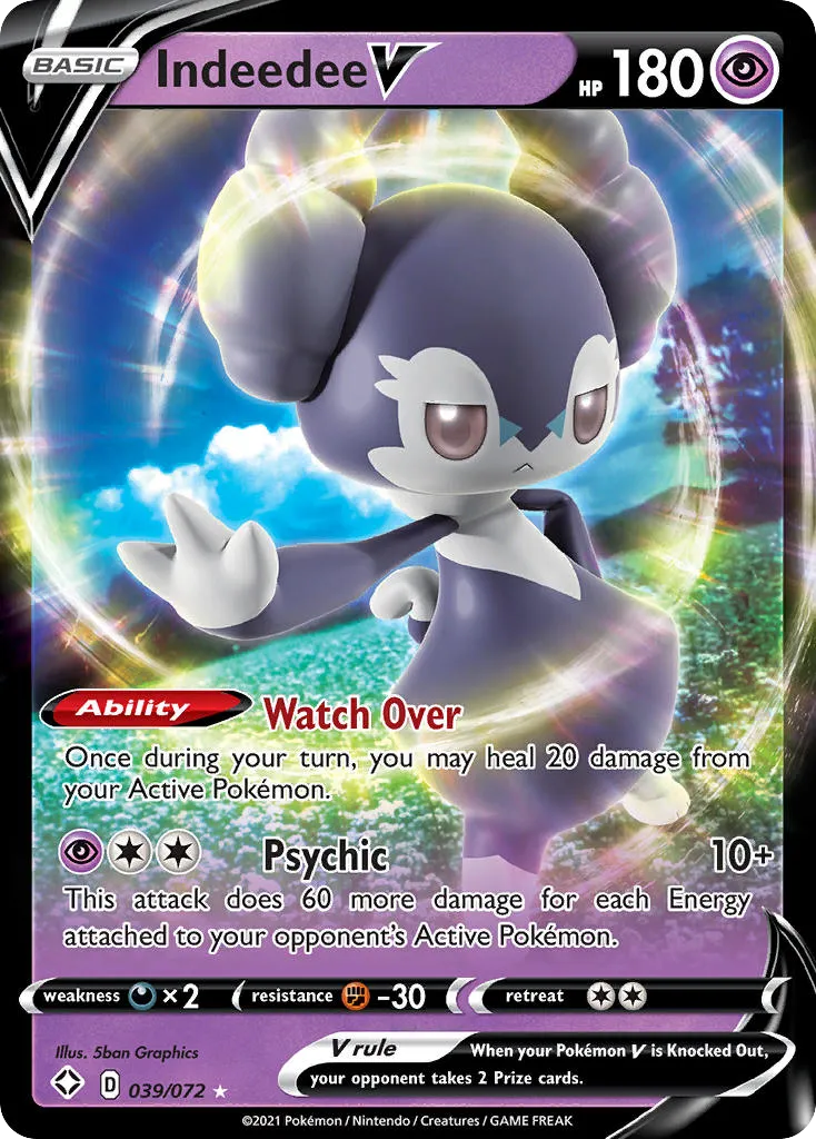 Indeedee V #39, Shining Fates