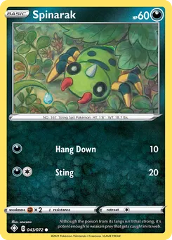 Spinarak #43, Shining Fates