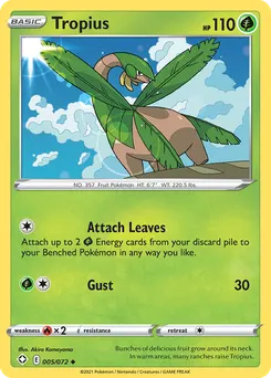 Tropius #5, Reverse Foil
