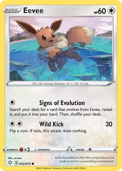 Eevee #52, Reverse Foil