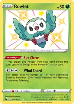 Rowlet #SV001, Standard