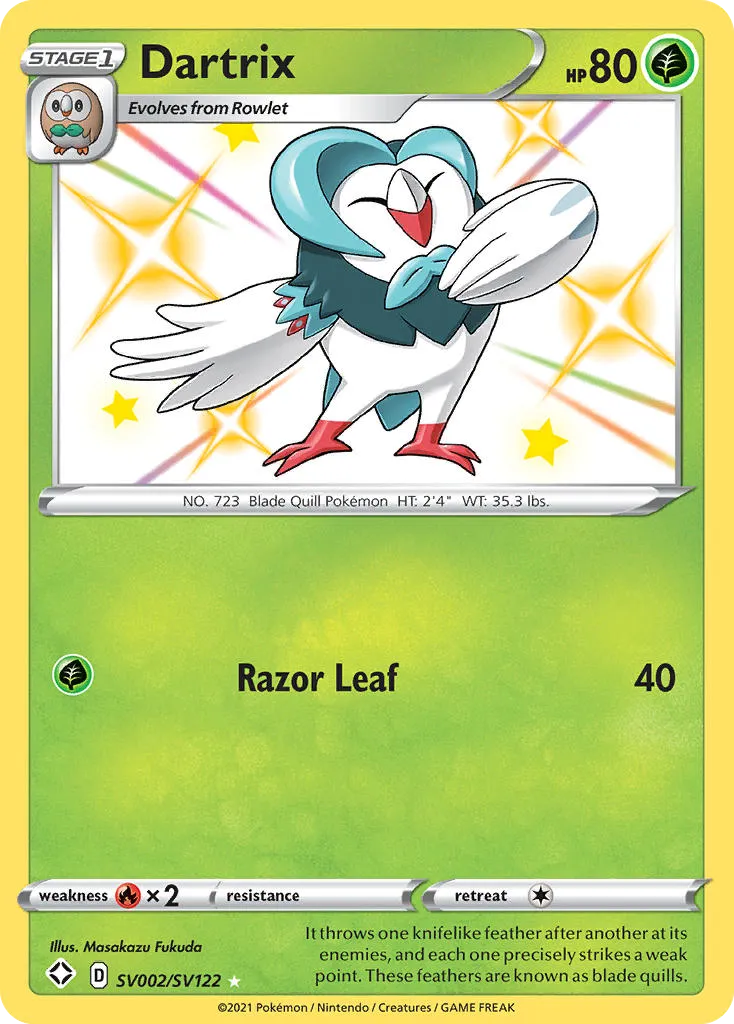 Dartrix #SV002, Shining Fates Shiny Vault
