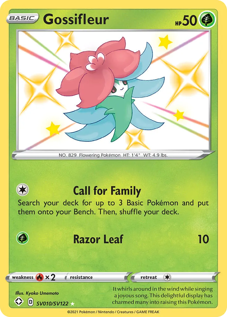 Gossifleur #SV010, Shining Fates Shiny Vault