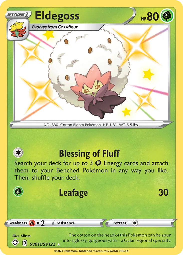 Eldegoss #SV011, Shining Fates Shiny Vault