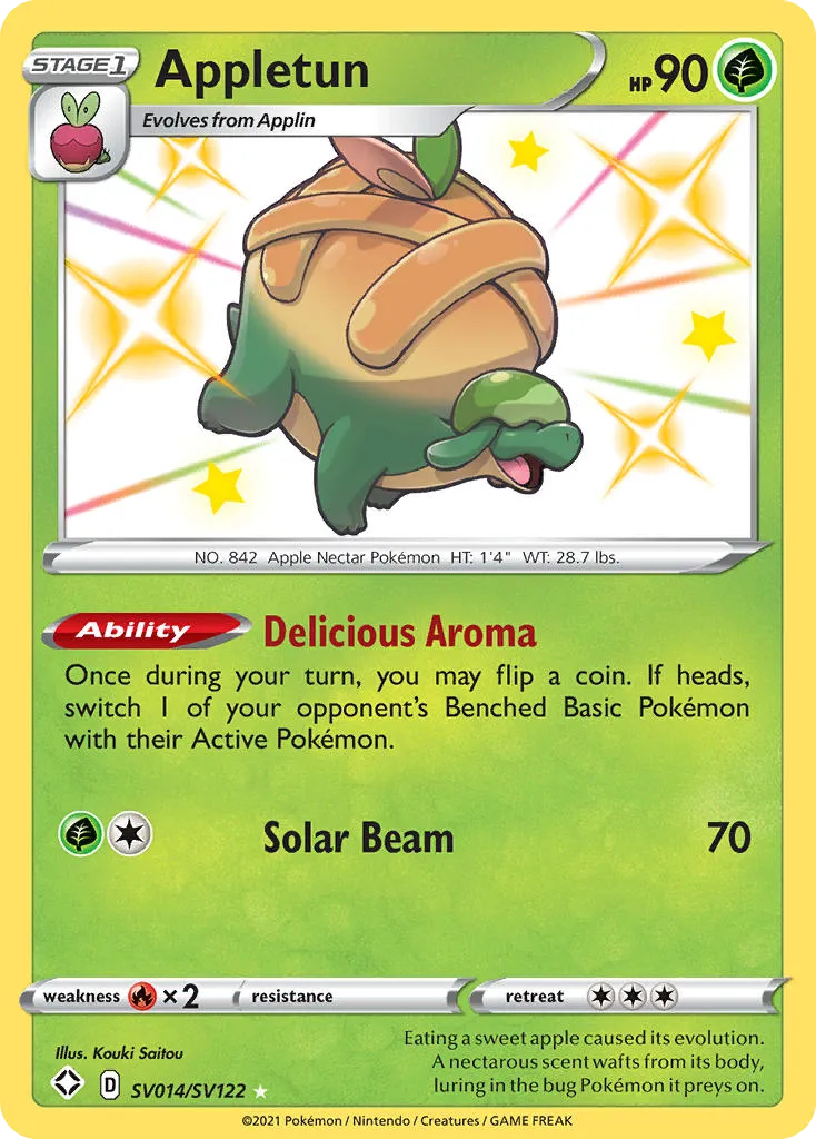 Appletun #SV014, Shining Fates Shiny Vault