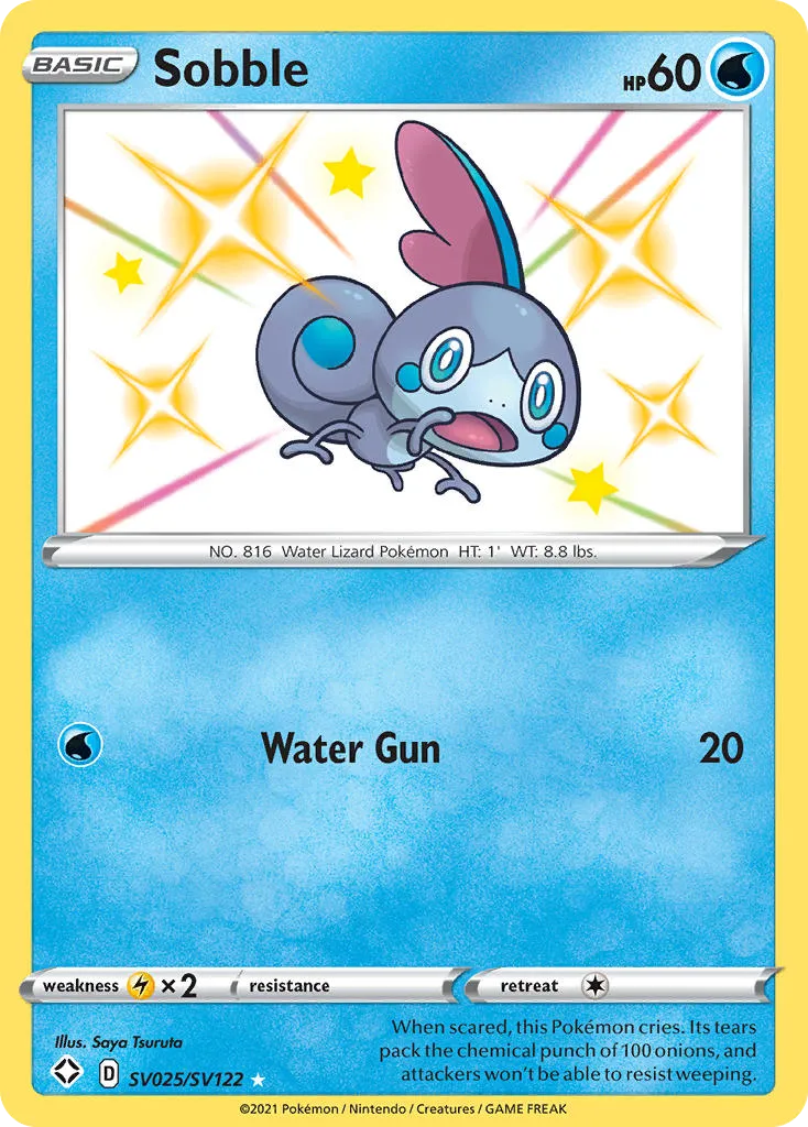 Sobble #SV025, Shining Fates Shiny Vault