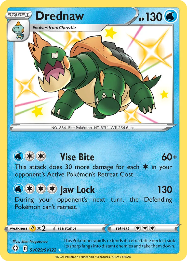 Drednaw #SV029, Shining Fates Shiny Vault