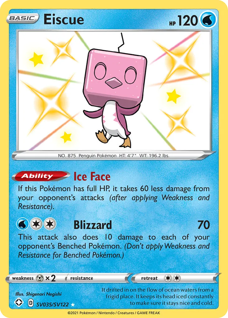 Eiscue #SV035, Shining Fates Shiny Vault