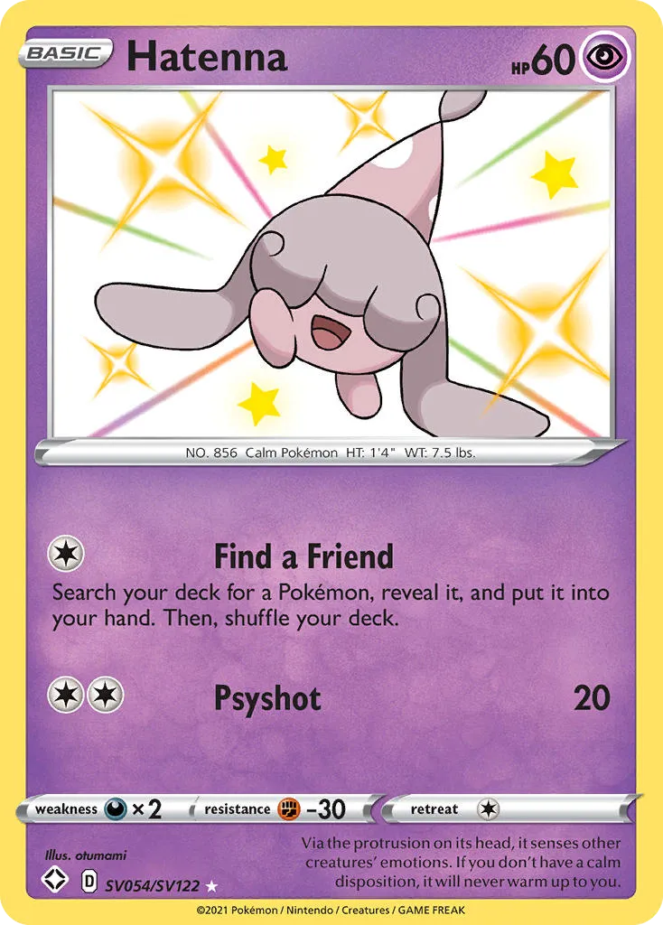 Hatenna #SV054, Shining Fates Shiny Vault