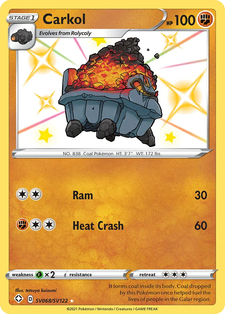 Carkol #SV068, Shining Fates Shiny Vault