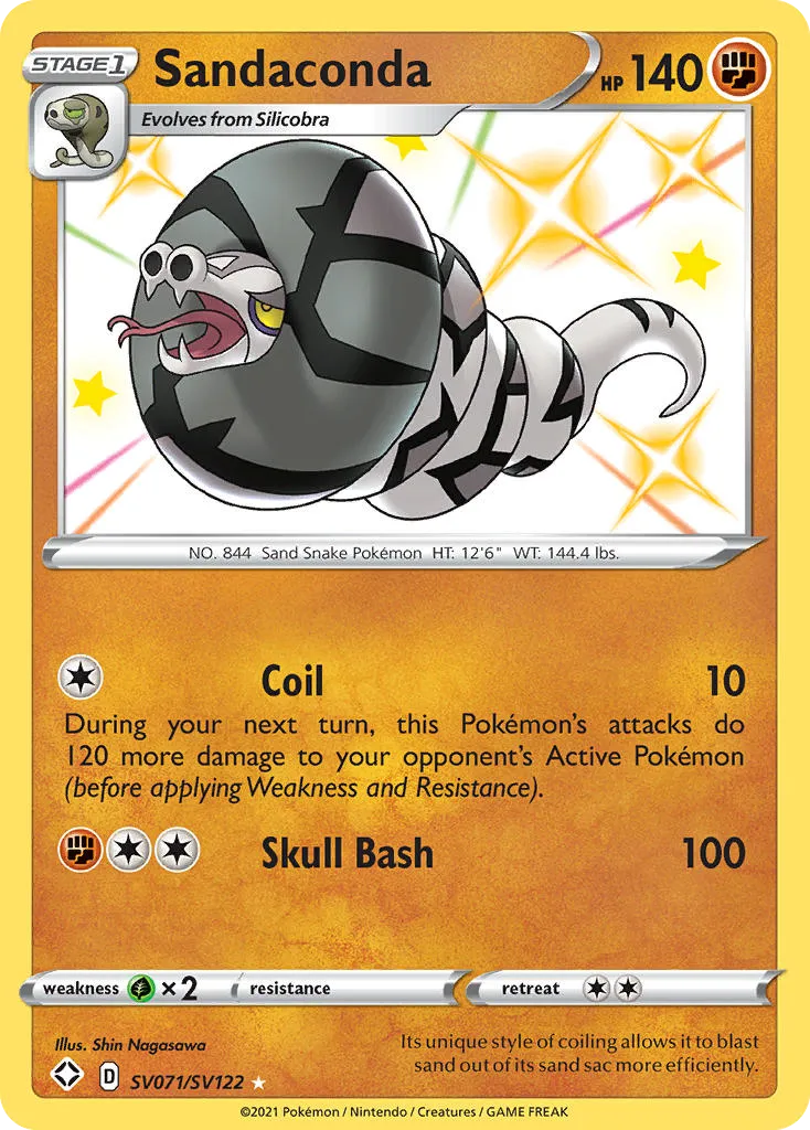 Sandaconda #SV071, Shining Fates Shiny Vault