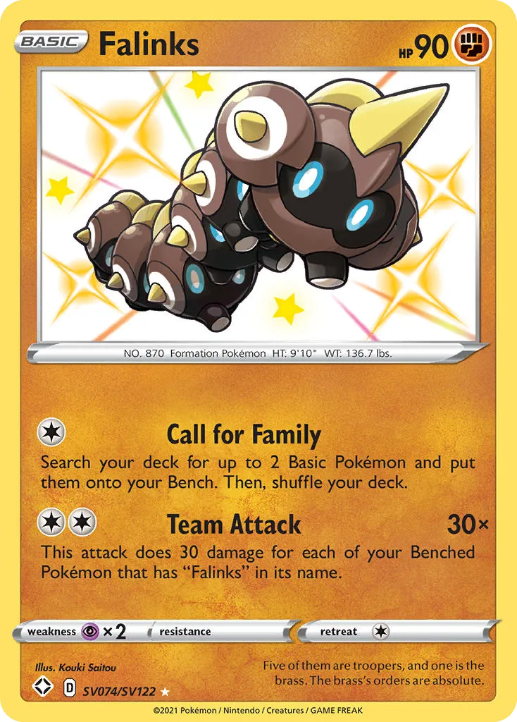 Falinks #SV074, Shining Fates Shiny Vault