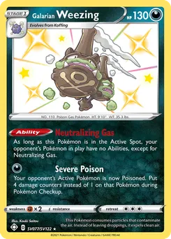 Galarian Weezing #SV077, Standard