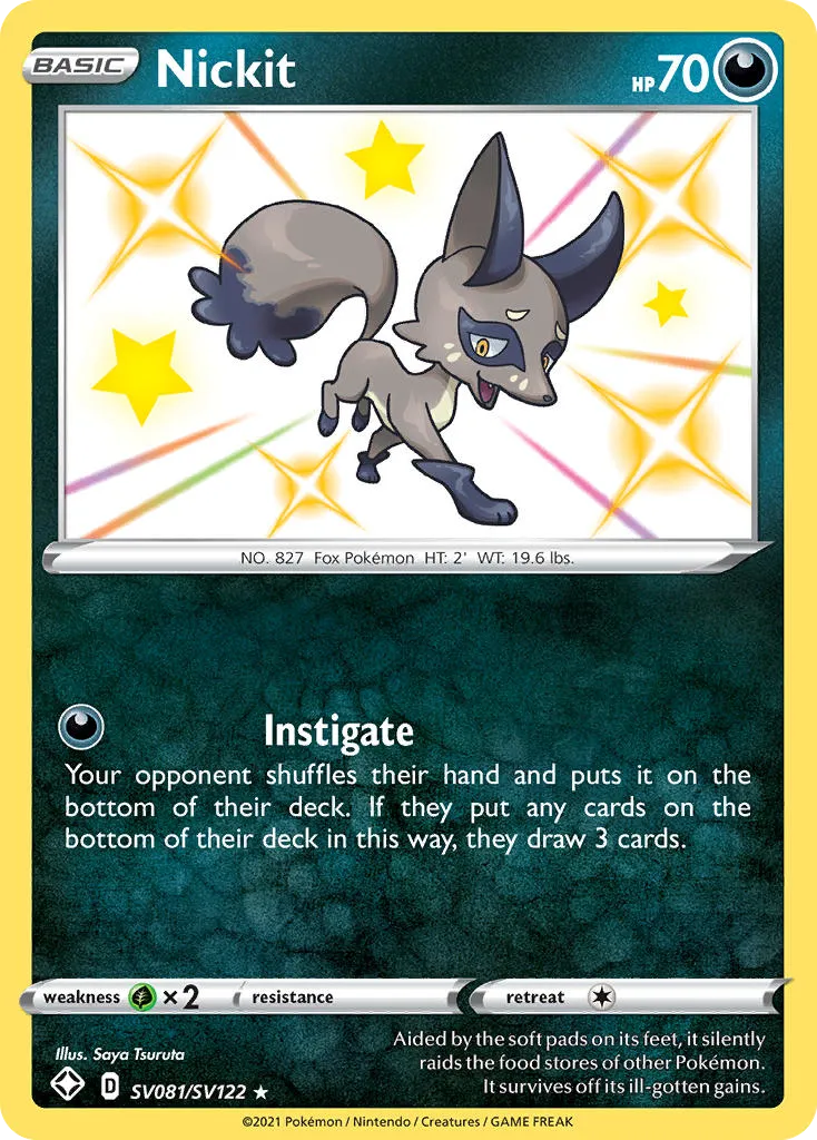 Nickit #SV081, Shining Fates Shiny Vault