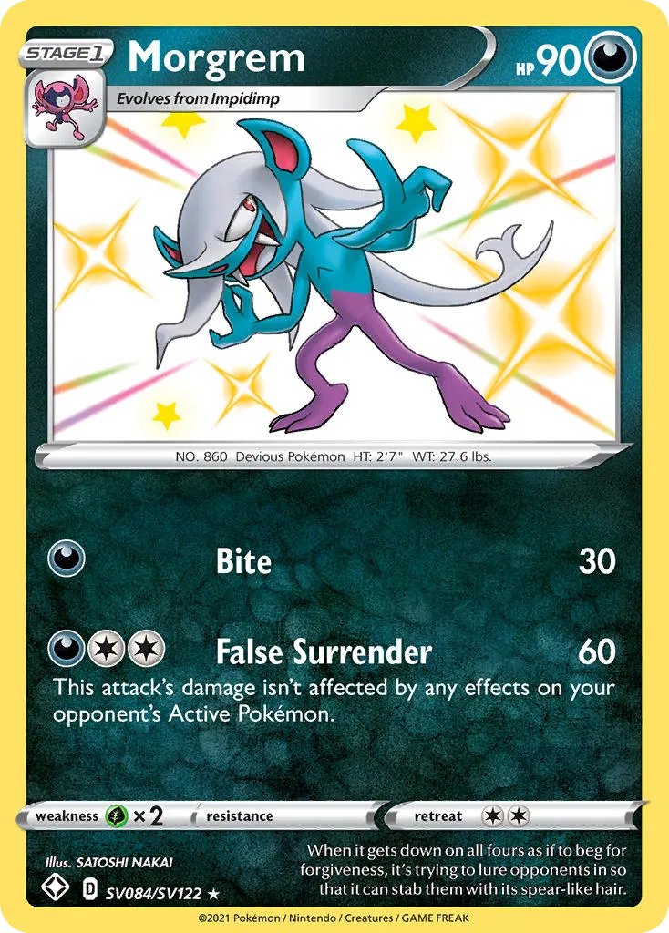 Morgrem #SV084, Shining Fates Shiny Vault