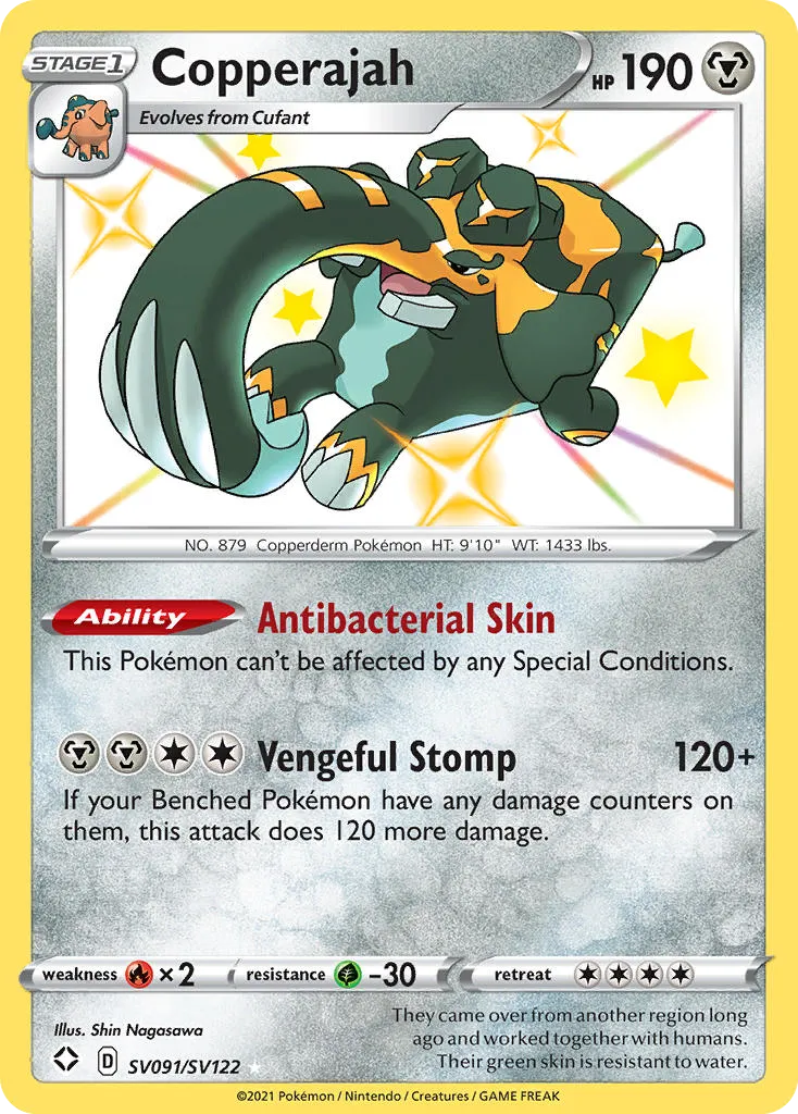 Copperajah #SV091, Shining Fates Shiny Vault