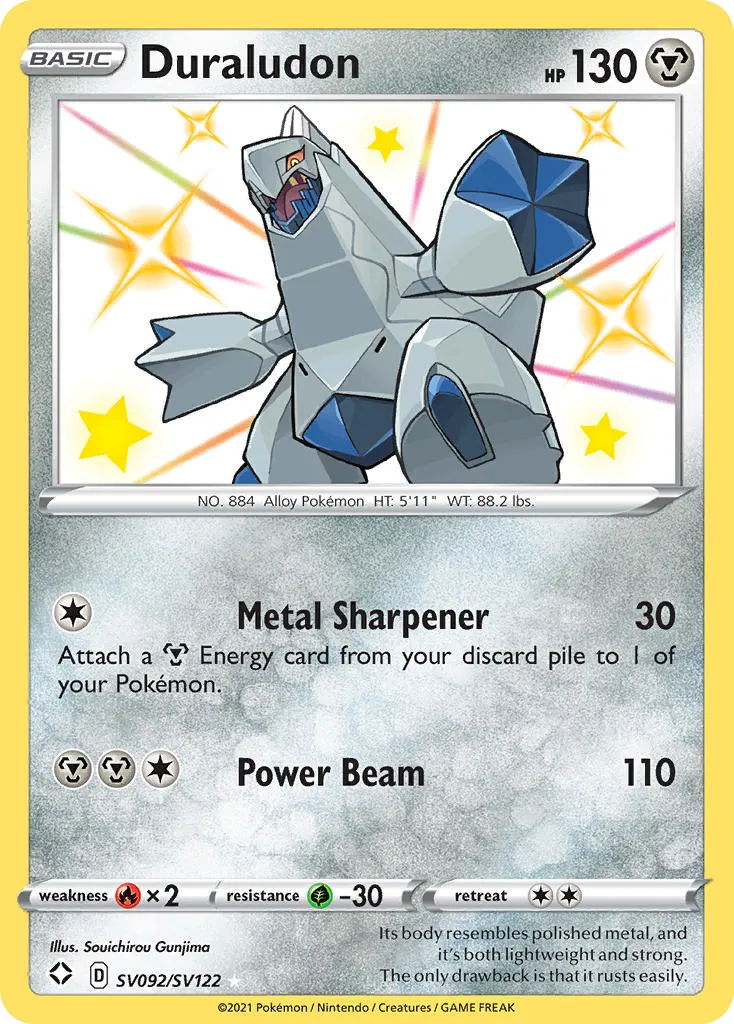 Duraludon #SV092, Shining Fates Shiny Vault
