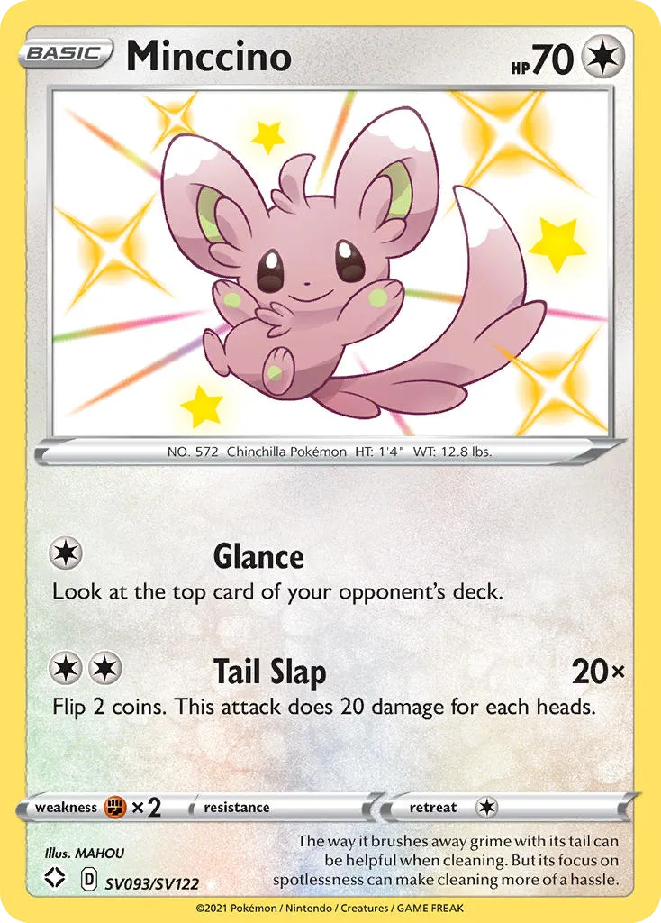 Minccino #SV093, Shining Fates Shiny Vault