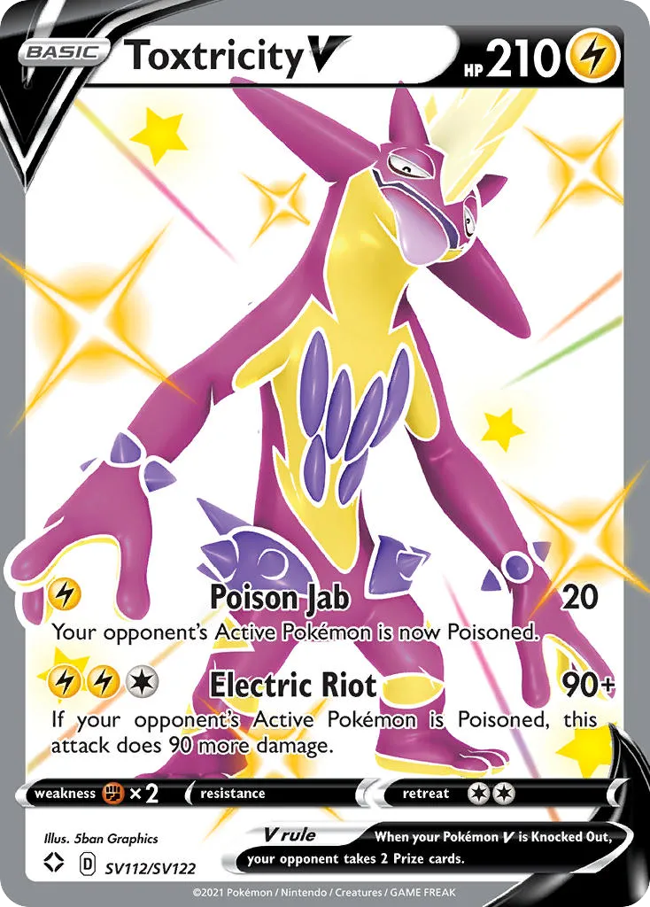 Toxtricity V #SV112, Shining Fates Shiny Vault