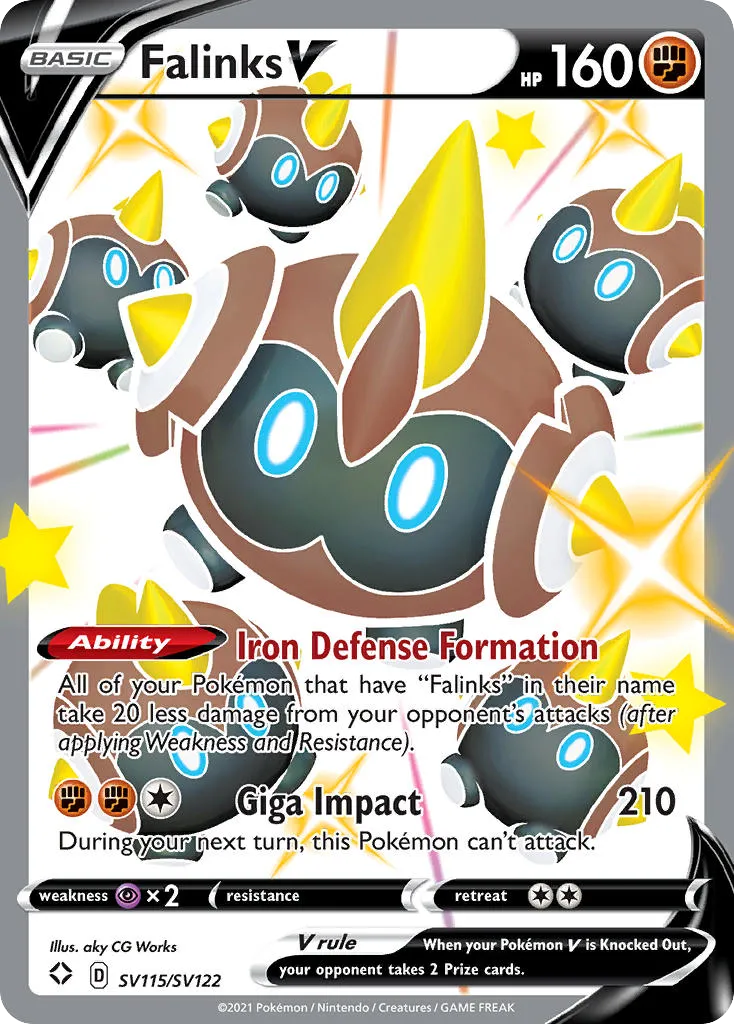 Falinks V #SV115, Shining Fates Shiny Vault