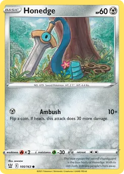 Honedge #105, Reverse Foil