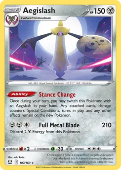 Aegislash #107, Battle Styles