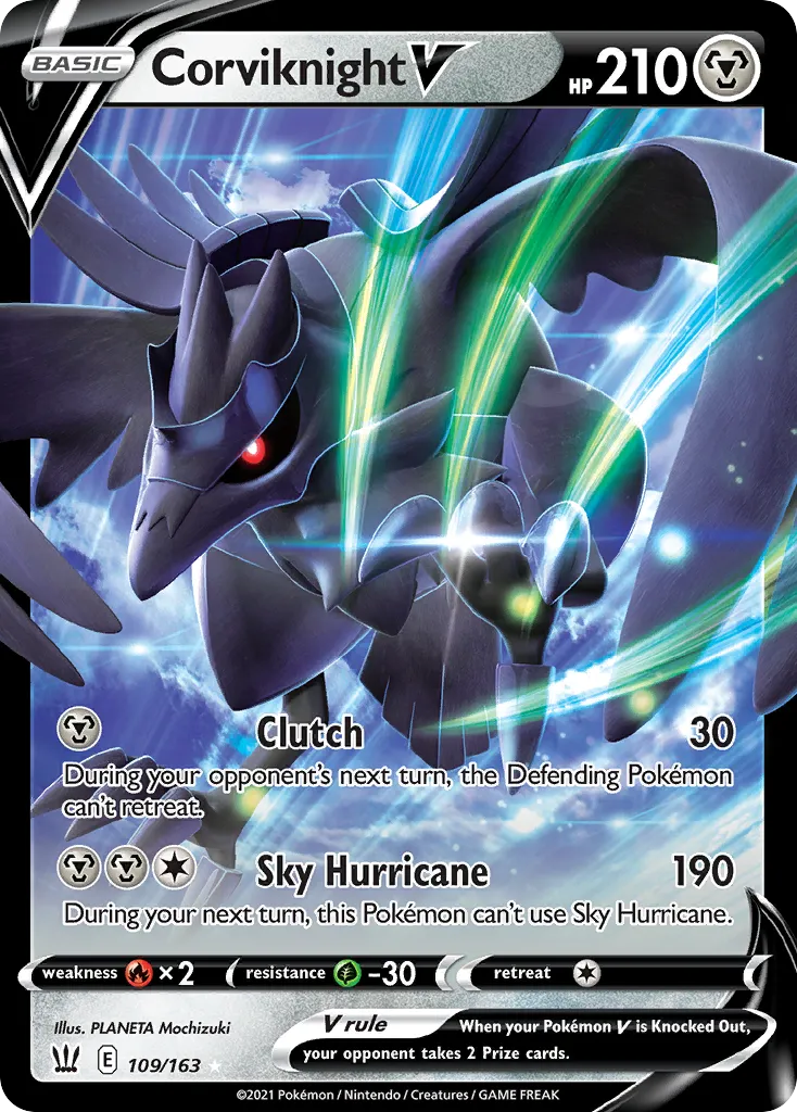 Corviknight V #109, Battle Styles