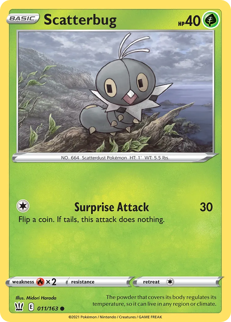 Scatterbug #11, Battle Styles Reverse Foil
