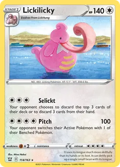 Lickilicky #114, Battle Styles