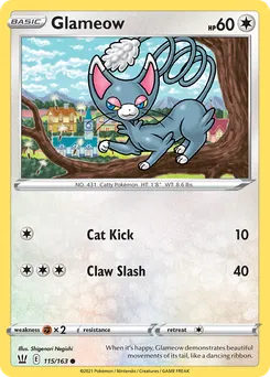 Glameow #115, Battle Styles