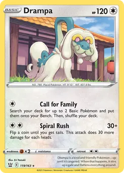 Drampa #119, Battle Styles