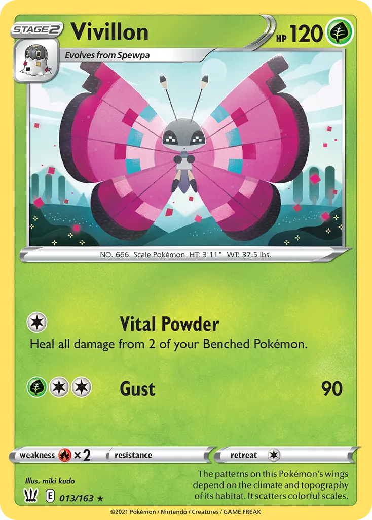 Vivillon #13, Battle Styles Reverse Foil