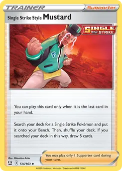 Single Strike Style Mustard #134, Battle Styles