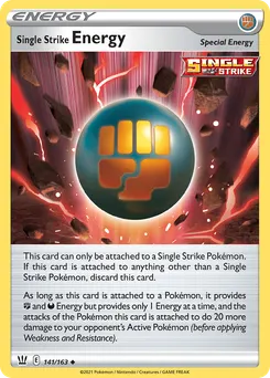 Single Strike Energy #141, Battle Styles