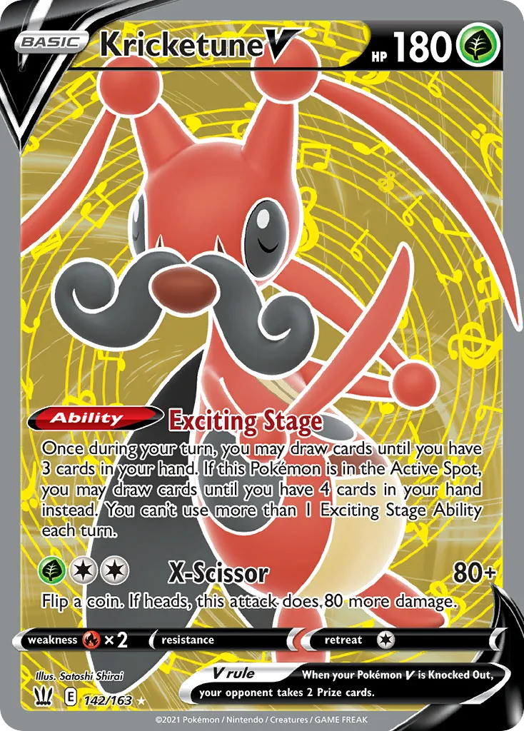 Kricketune V #142, Battle Styles