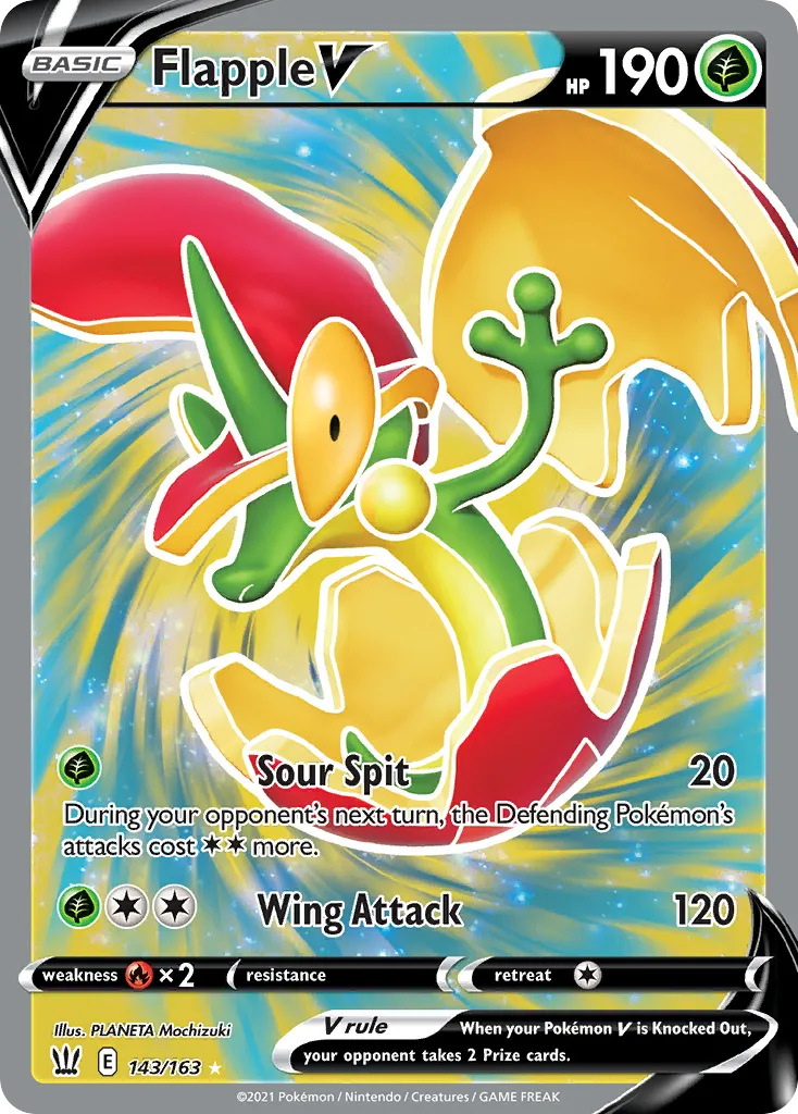 Flapple V #143, Battle Styles
