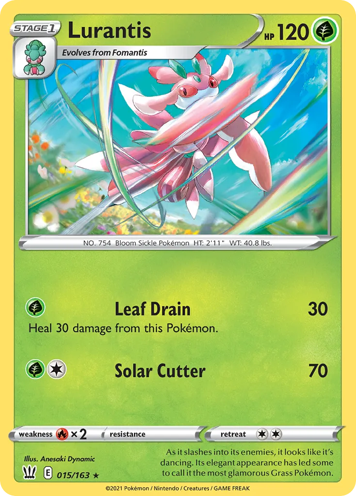 Lurantis #15, Battle Styles Reverse Foil