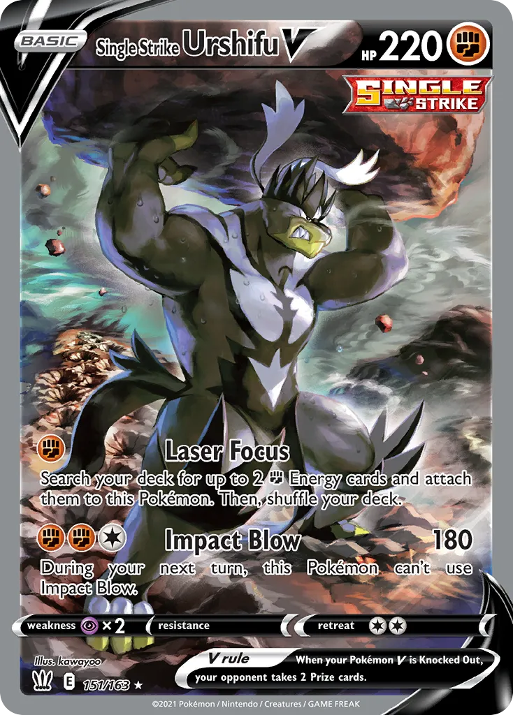 Single Strike Urshifu V #151, Battle Styles
