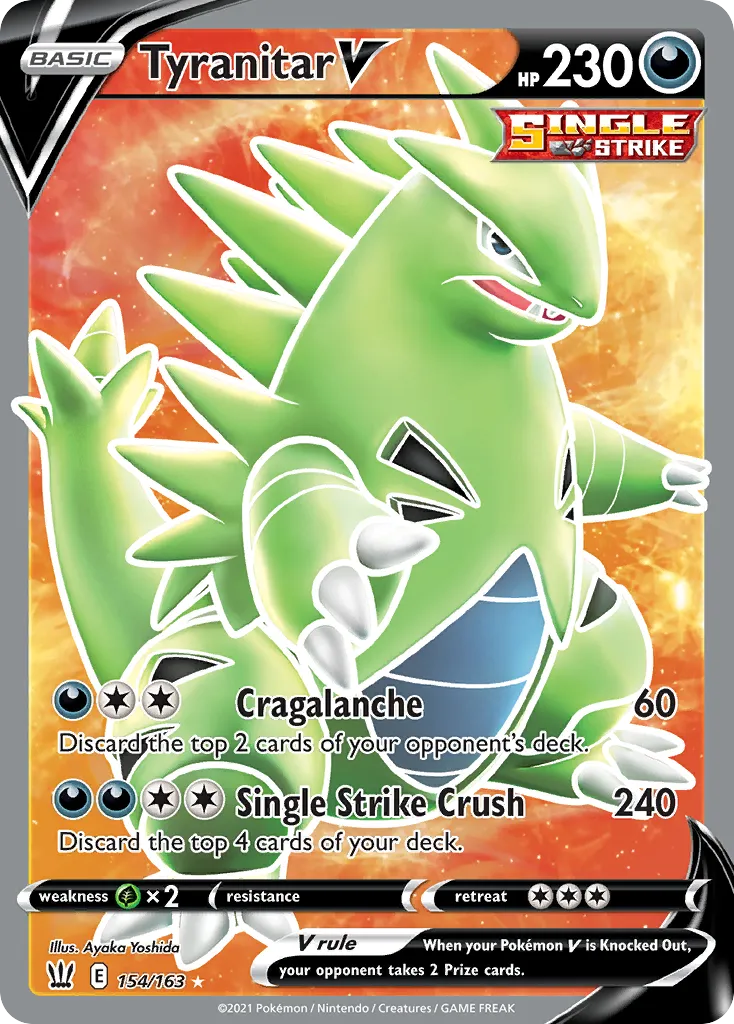 Tyranitar V #154, Battle Styles