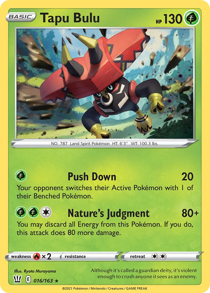 Tapu Bulu #16, Battle Styles Reverse Foil