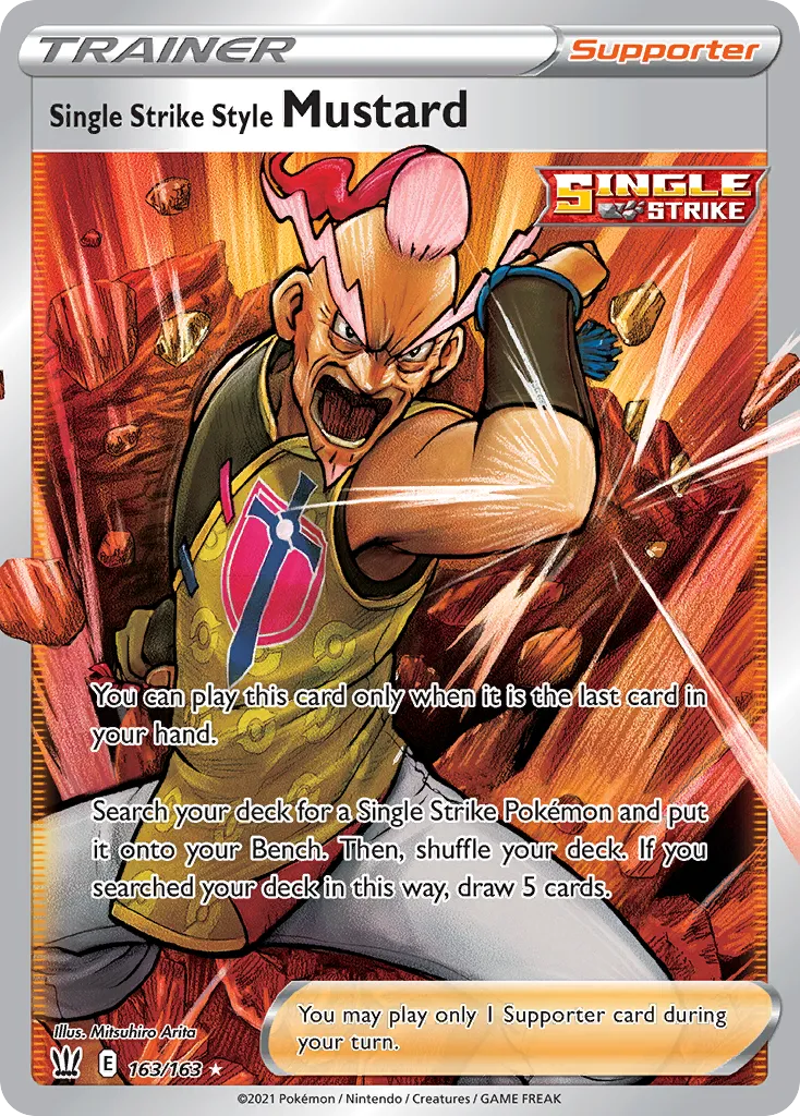 Single Strike Style Mustard #163, Battle Styles